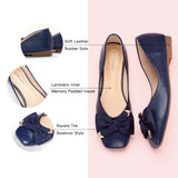 Metal Bow Ballerina Flats (Eva)