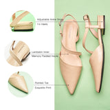 Strap-Around Slingback Flats (Freya)