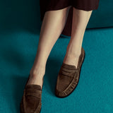 Kid Suede Penny Loafers (Soho Suede)