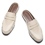 Ruched Loafer Mules (Soho Wax)