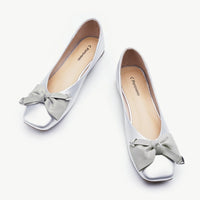 Metal Bow Ballerina Flats (Eva)（eu）