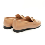 Gold Bit Round Toe Loafers (Loraine)