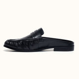 Ruched Loafer Mules (Soho Wax)