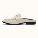 Ruched Loafer Mules (Soho Wax)