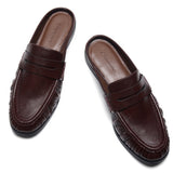 Ruched Loafer Mules (Soho Wax)