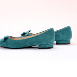 Bowknot Suede Flats (Aida)（SALE）