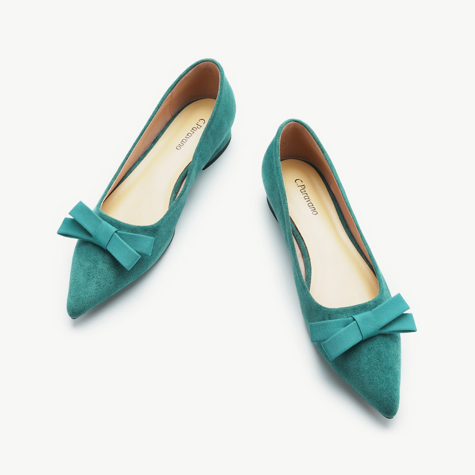 Bowknot Suede Flats (Aida)（SALE）