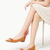 Bowknot Suede Flats (Aida)