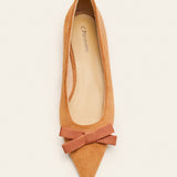 Bowknot Suede Flats (Aida)