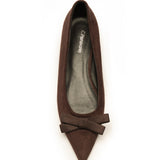 Bowknot Suede Flats (Aida)