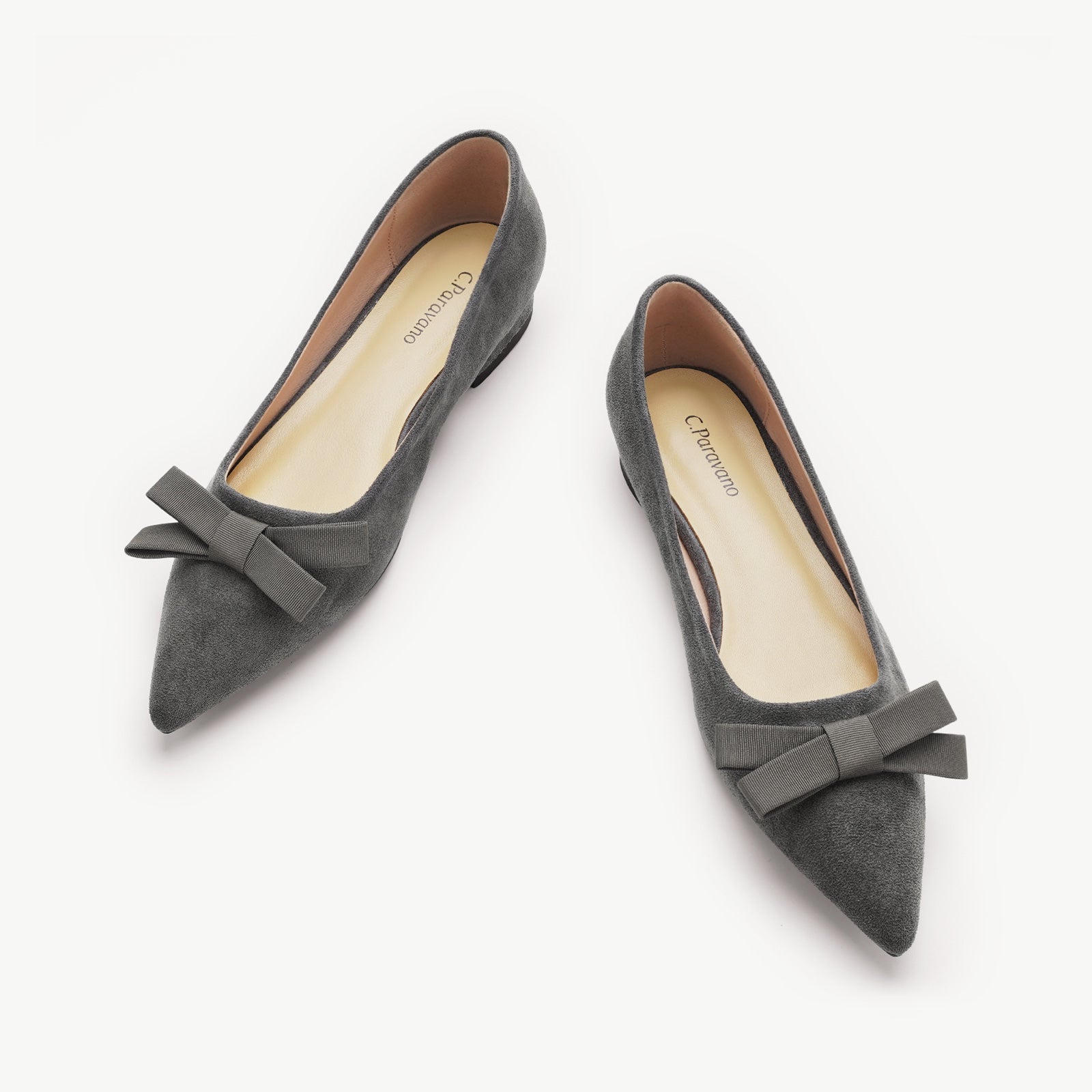 Bowknot Suede Flats (Aida)（SALE）