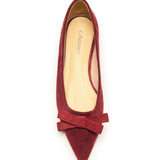 Bowknot Suede Flats (Aida)