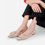 Square Buckle Flats (Aida)