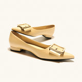 Square Buckle Flats (Aida)