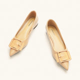 Square Buckle Flats (Aida)