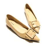 Square Buckle Flats (Aida)（market）