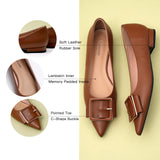 Square Buckle Flats (Aida) (SALE)