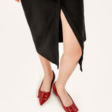 Square Buckle Flats (Aida)