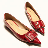 Square Buckle Flats (Aida)