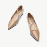 Crystal Chain Pointed Toe Flats (Aida)