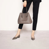 Crystal Chain Pointed Toe Flats (Aida)