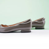 Crystal Chain Pointed Toe Flats (Aida)