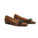 Bowknot Suede Flats (Aida)