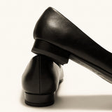 Pointed Toe Metal Tie Flats (Aida)