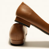 Pointed Toe Metal Tie Flats (Aida)