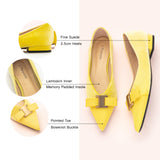 Metal Tie Velvet Flats (Aida) Sale