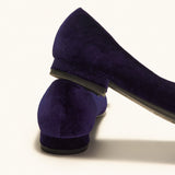 Pointed Toe Metal Tie Flats (Aida)（SALE）