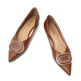 Ballerines en cuir souple Camellia