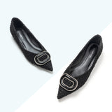 Round buckle Tweed Flats (Aida)
