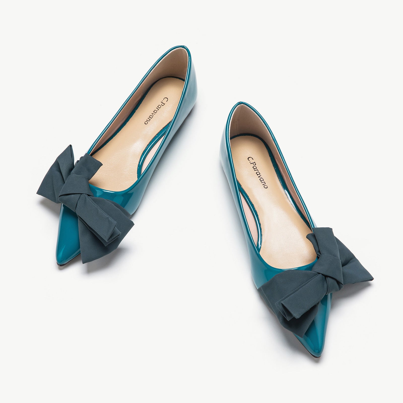 Slanting Bowknot Embellished Flats(SALE)