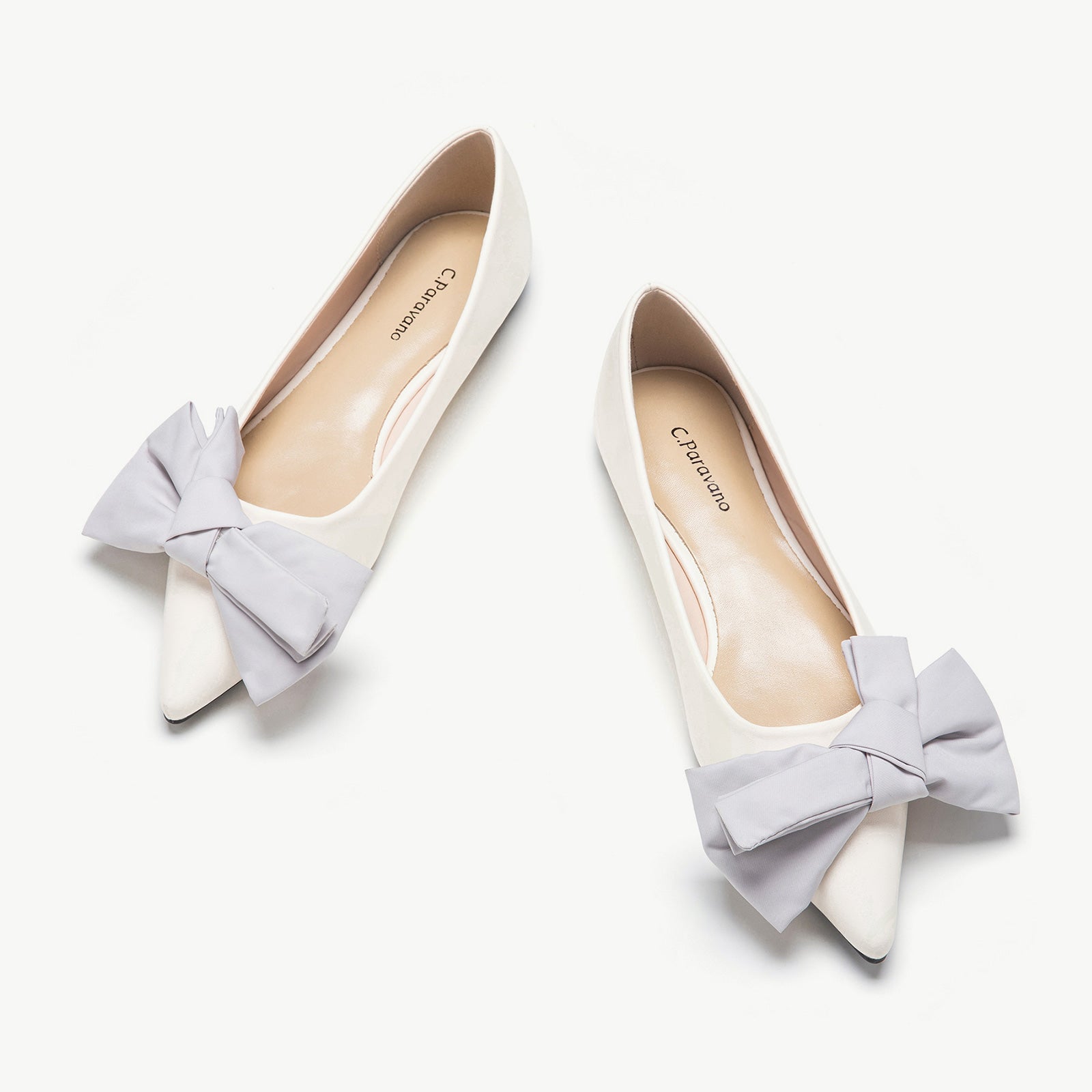 Slanting Bowknot Embellished Flats(SALE)