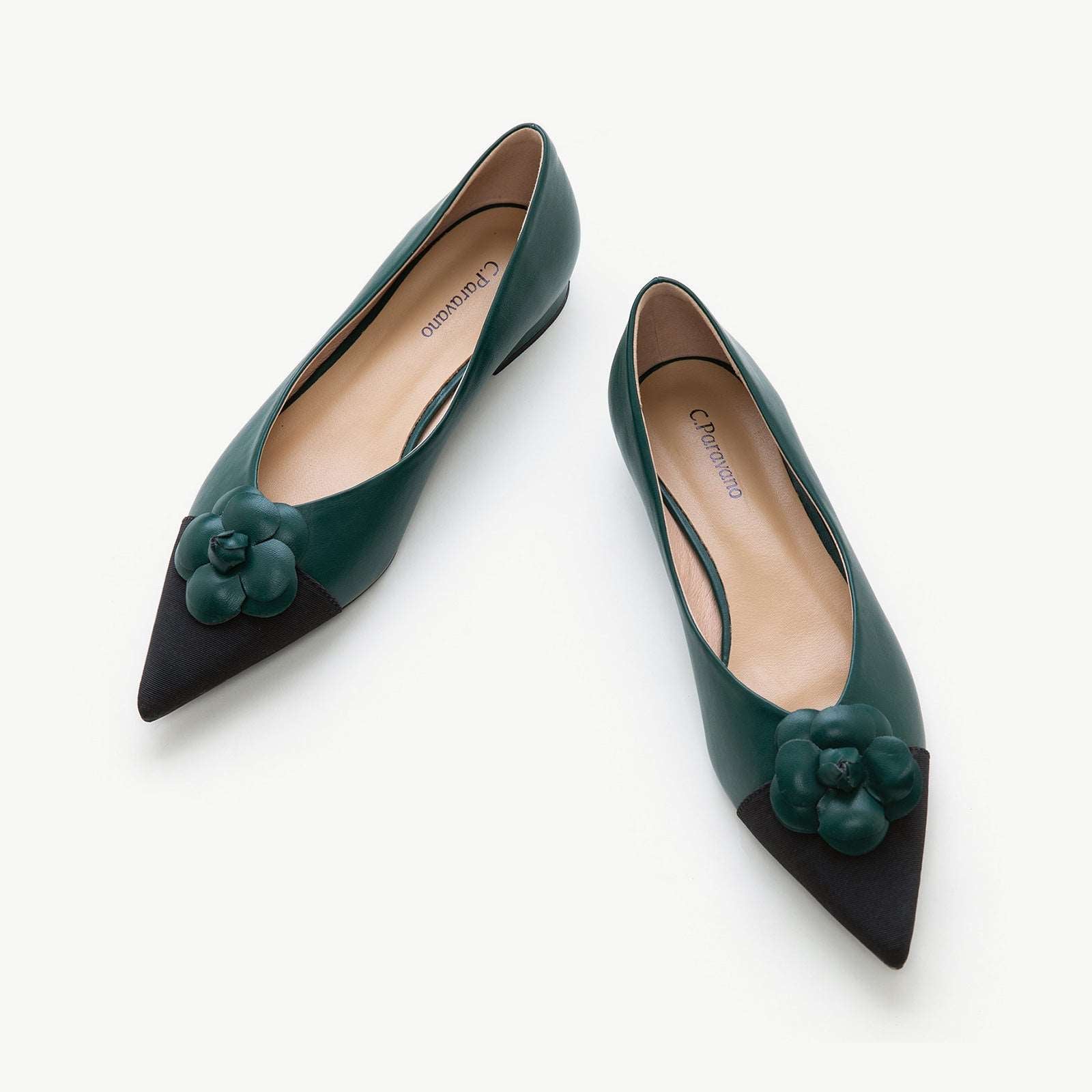 Camellia Soft Leather Flats