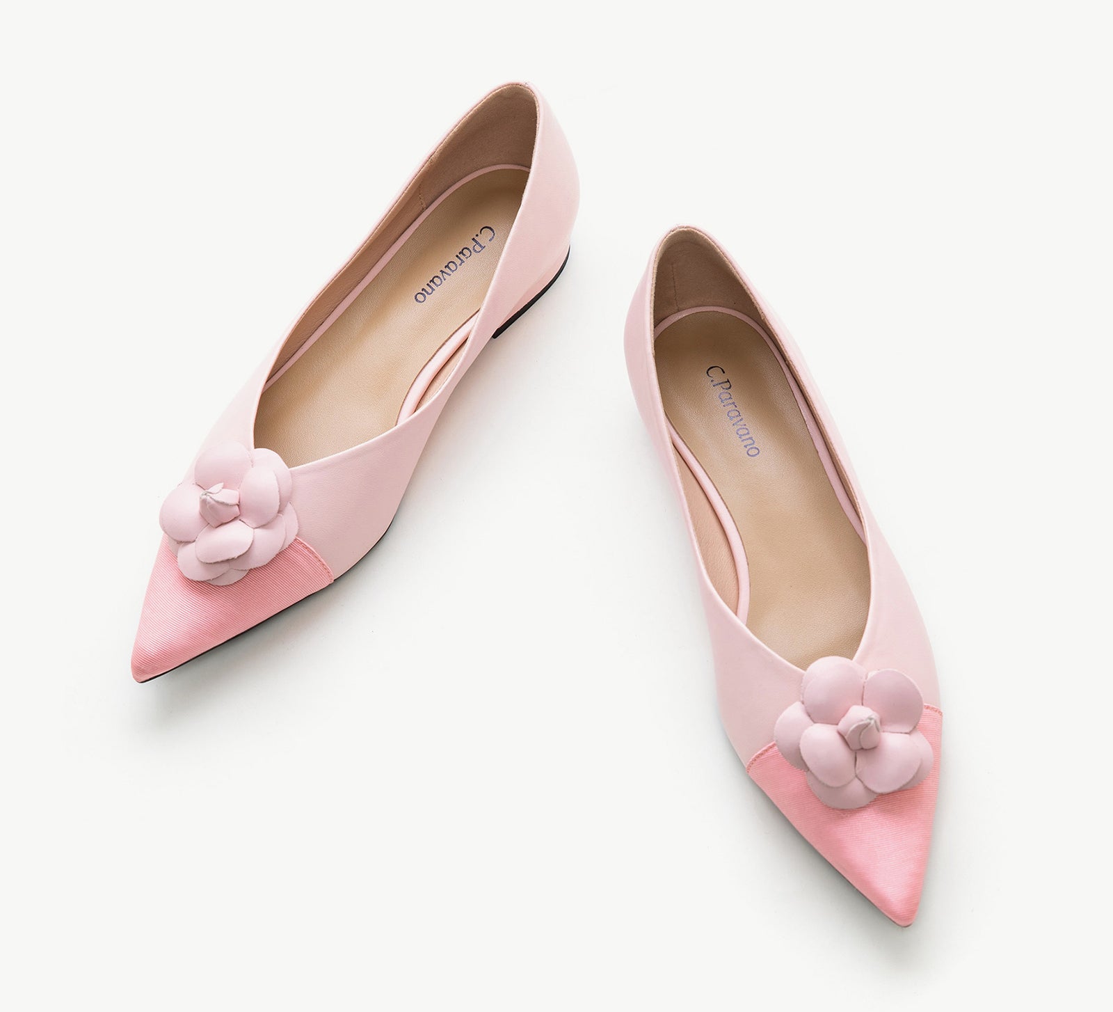 Camellia Soft Leather Flats
