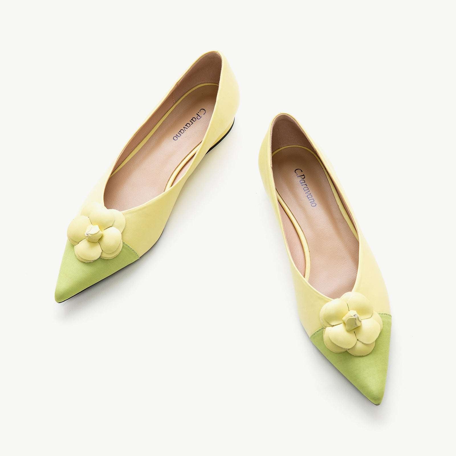 Camellia Soft Leather Flats