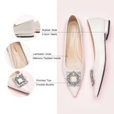 White Embellished Flats: Effortless Elegance