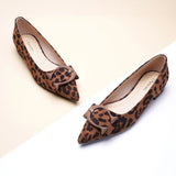 C Buckle Pointed Toe Flats (Aida) (SALE)