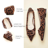 C Buckle Pointed Toe Flats (Aida) (SALE)