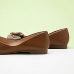 women's Bowknot Square Brown