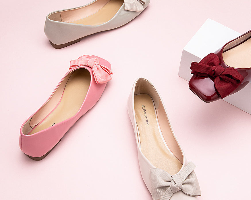 pearl white bowknot flats - a statement-making addition to your footwear collection
