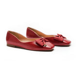 Metal Bow Ballerina Flats (Eva)