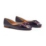 Metal Bow Ballerina Flats (Eva)