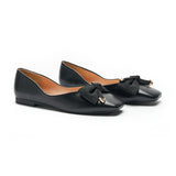Metal Bow Ballerina Flats (Eva)