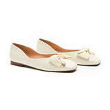 Metal Bow Ballerina Flats (Eva)