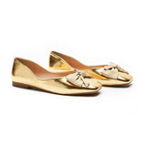 Metal Bow Ballerina Flats (Eva)