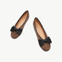 Almond-Toe Bowknot Ballerina Flats (Elle)