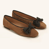 Almond-Toe Bowknot Ballerina Flats (Elle)